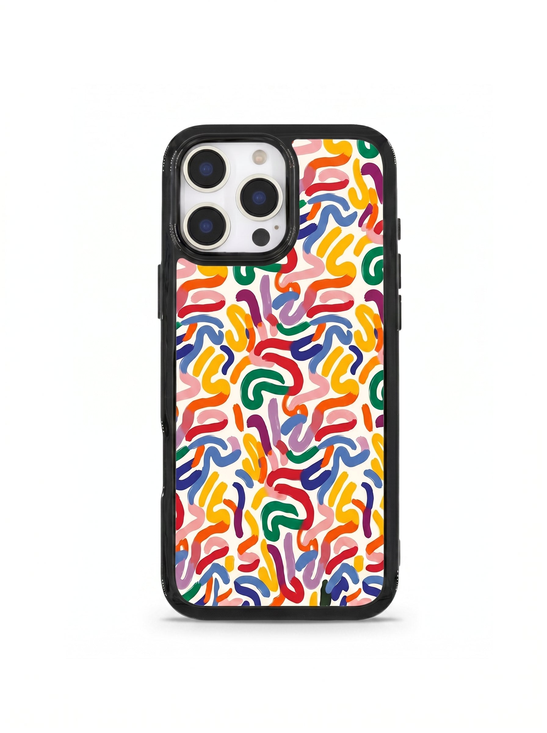 Colorful Abstract Clear Durable Acrylic Phone Case