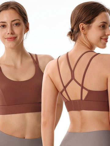 Strappy Back Medium Support Sports Bra