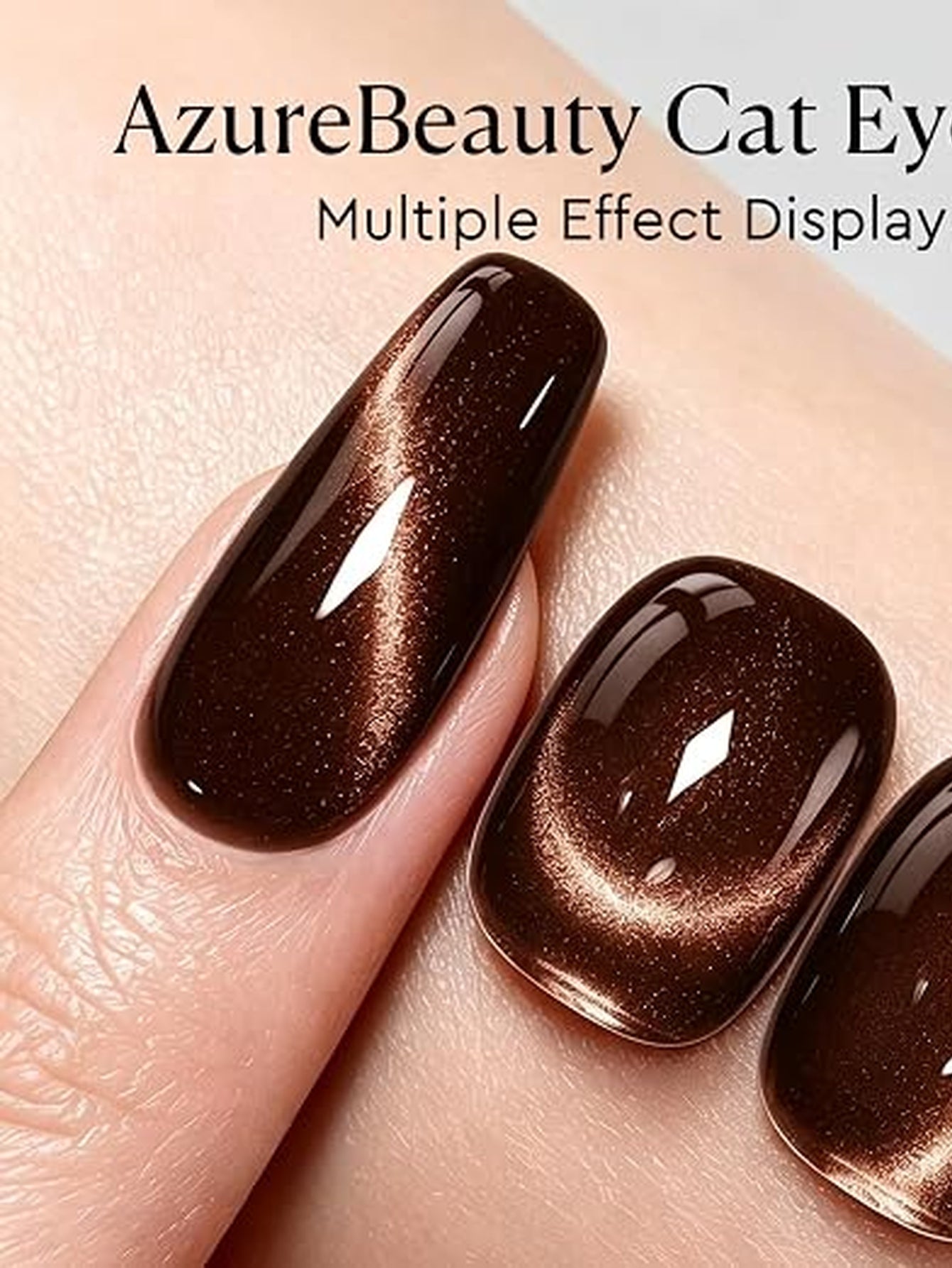 Shimmering Brown Cat Eye Gel Polish