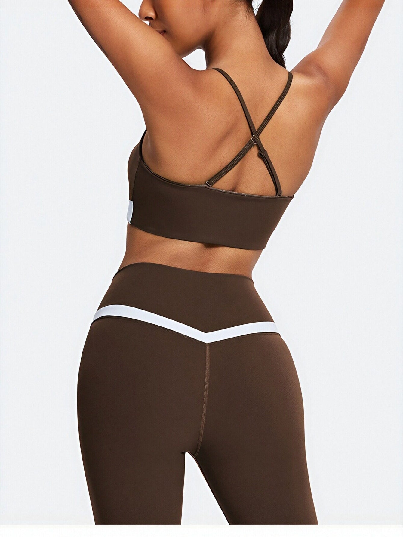 Asymmetric Two Tone Sleeveless Sporty Tank