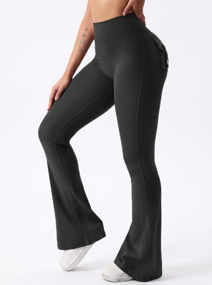 Butt Lifting Cargo Flare Leggings