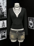 Slim Fit Snap Button T Shirt