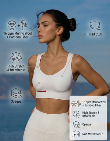 Breathable Merino Bamboo Yoga Tank Top
