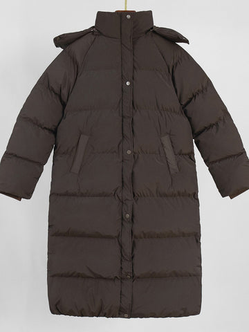 Cozy Hooded Long Puffer Coat