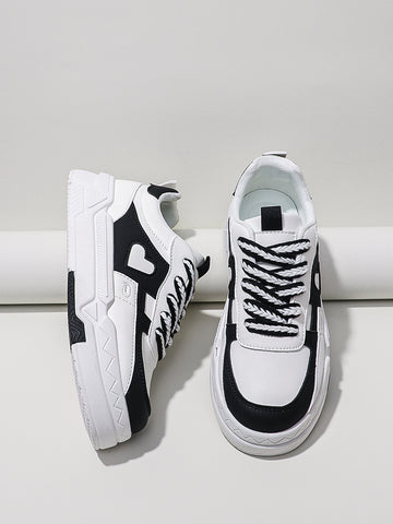 Chunky Heart Detail Platform Sneakers
