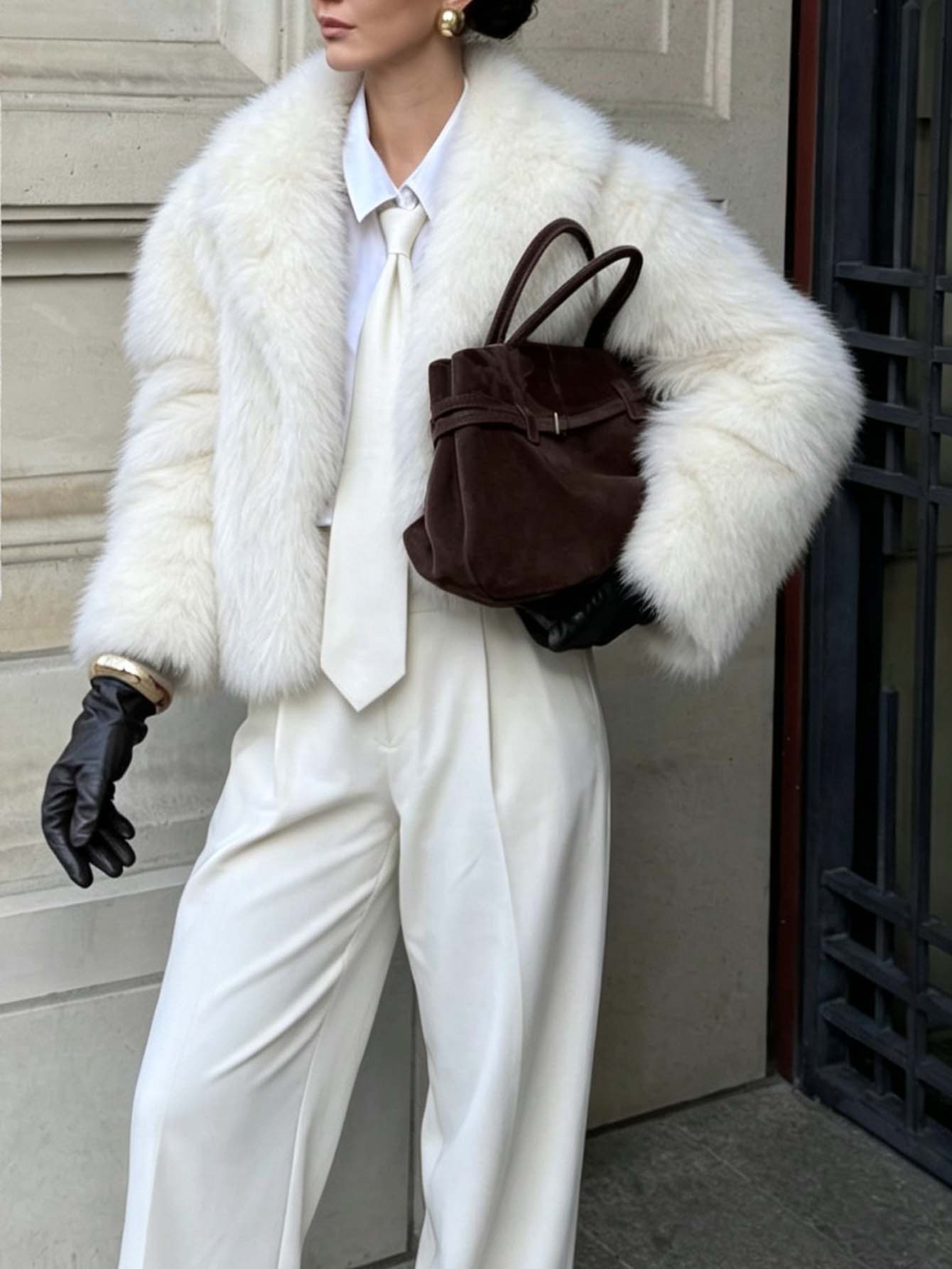 Cozy Plush Faux Fur Jacket