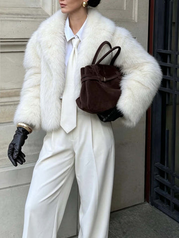 Cozy Plush Faux Fur Jacket