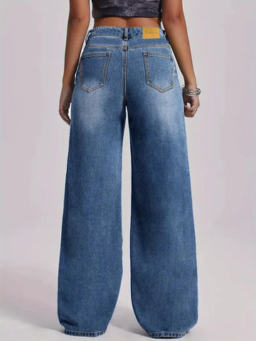 High Rise Wide Leg Jeans