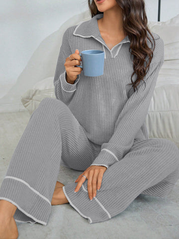 Cozy Ribbed Knit Lounge Set
