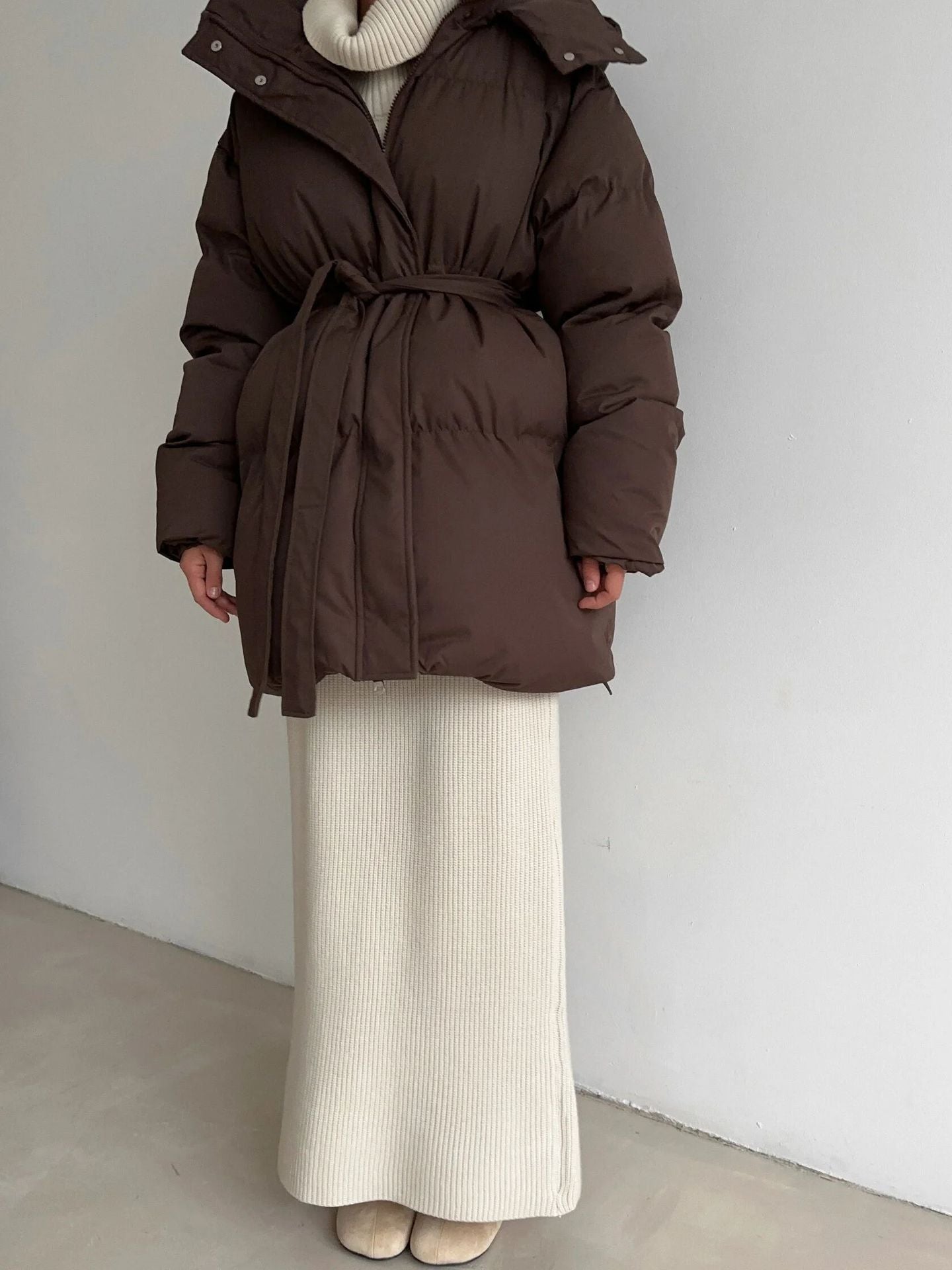 Oversized Puffer Hooded Winter Jacket