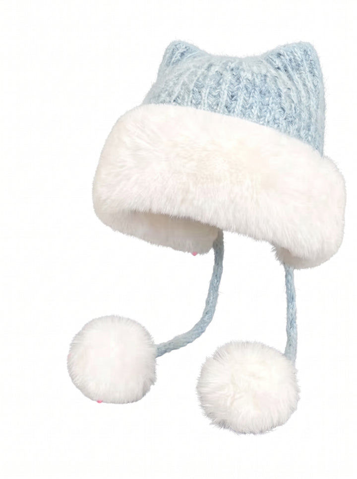 Cozy Faux Fur Cat Ear Hat