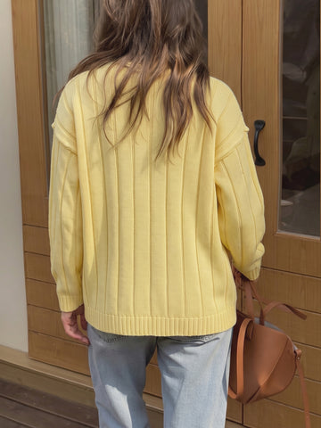 Cozy Ribbed Knit Button Cardigan