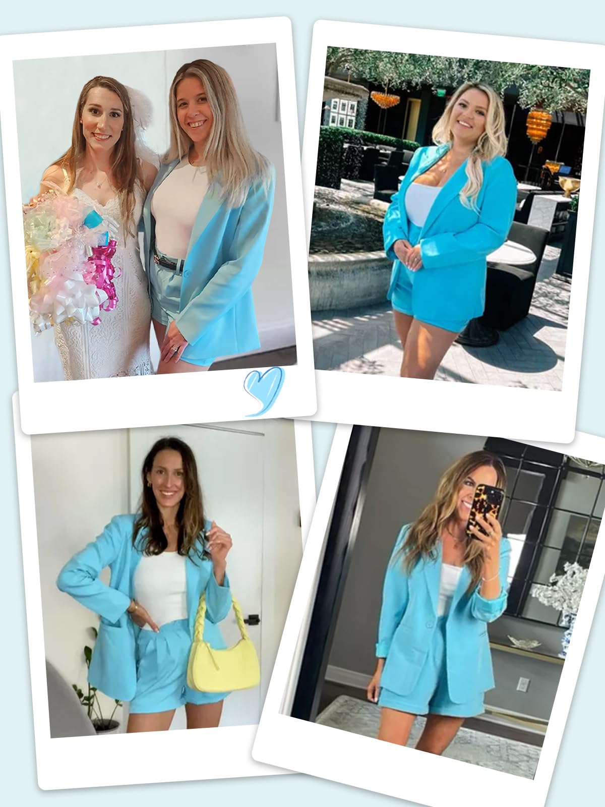 Tailored Chic Blazer Shorts Set