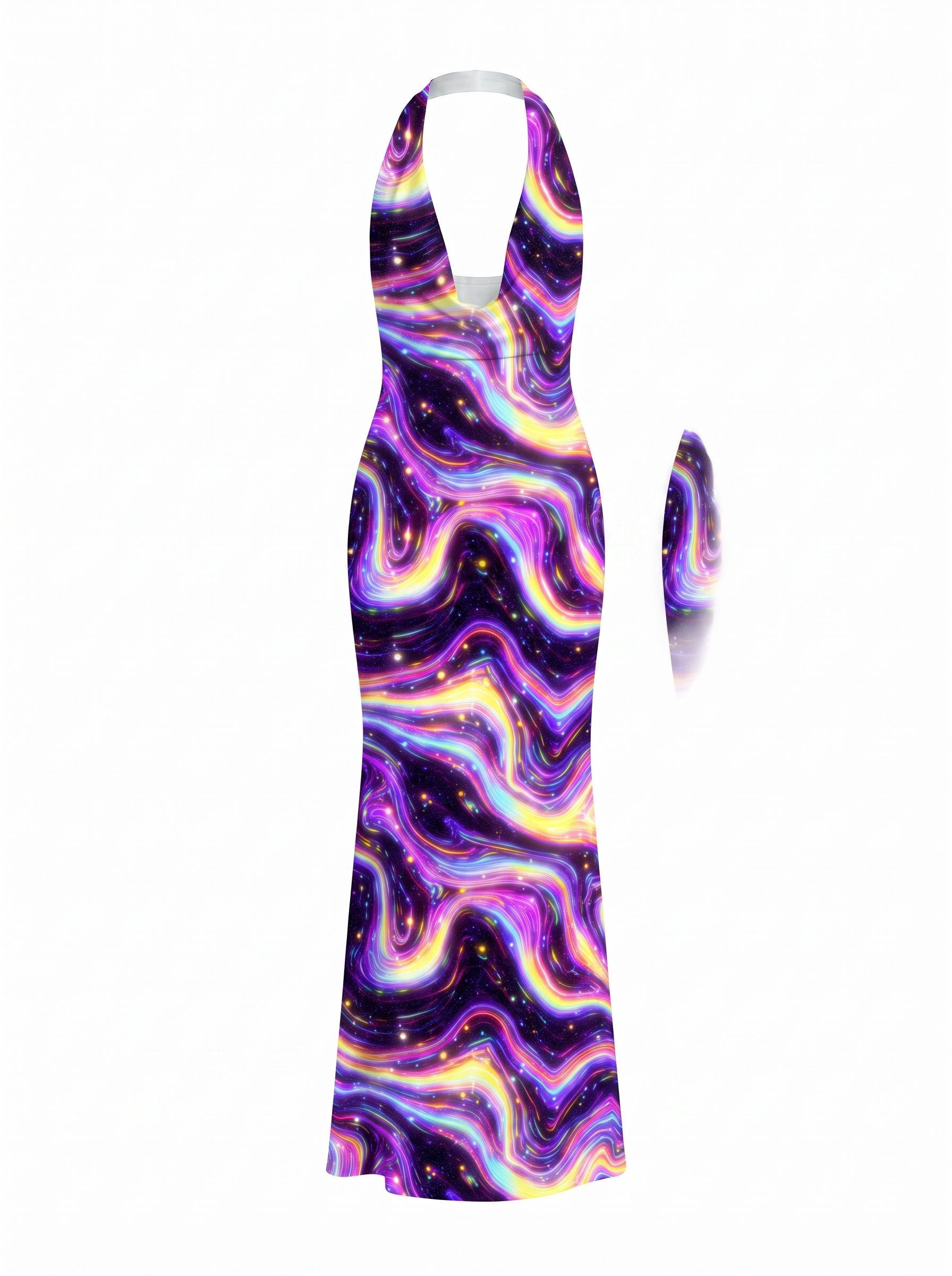 SJ's  Galaxy Print Midi Dress