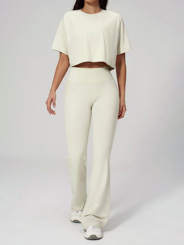 Seamless Buttery Soft Crop Yoga Tee