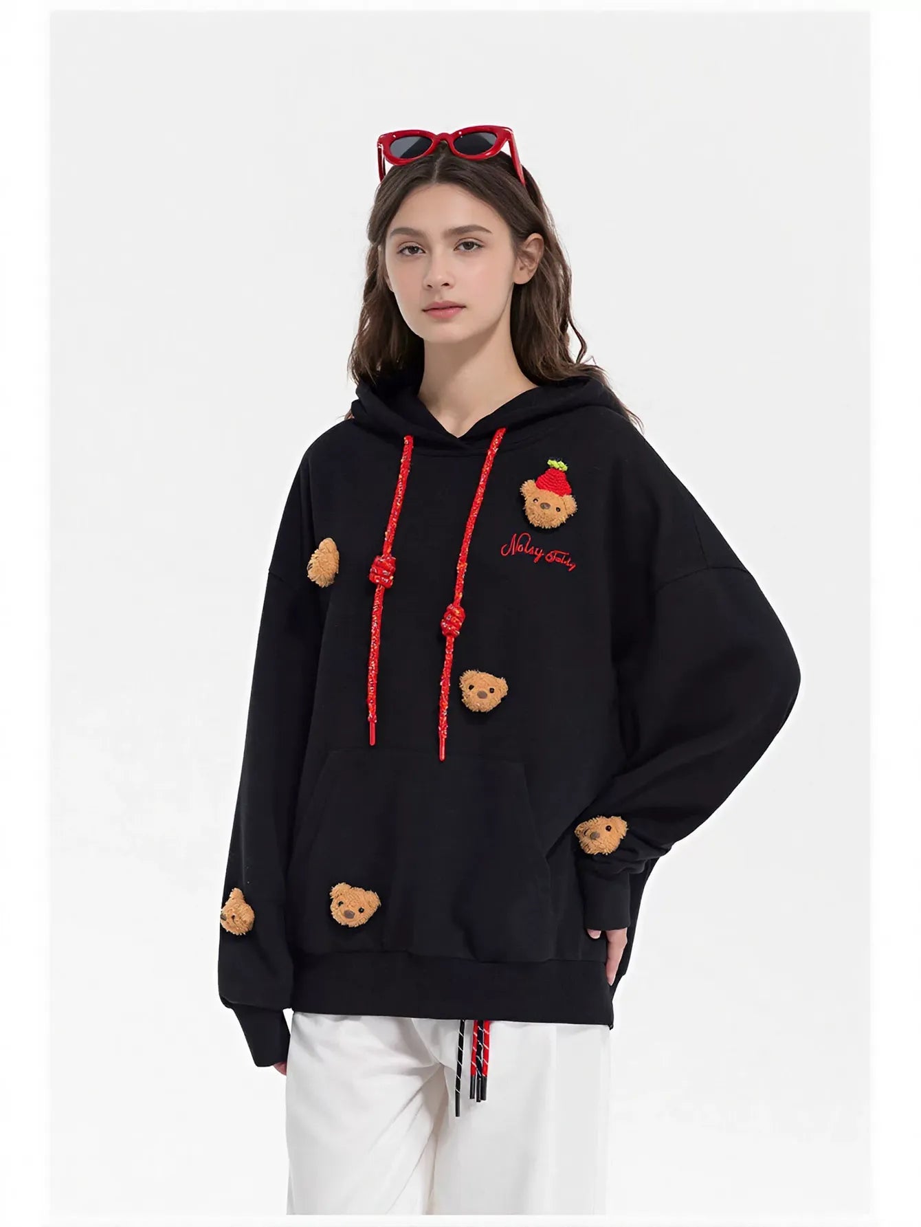 Cute Teddy Bear Graphic Hoodie