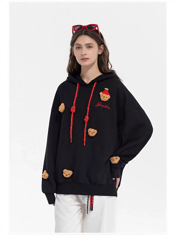 Cute Teddy Bear Graphic Hoodie