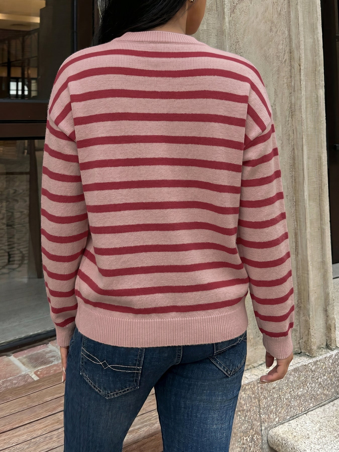 Cozy Striped Button Down Cardigan