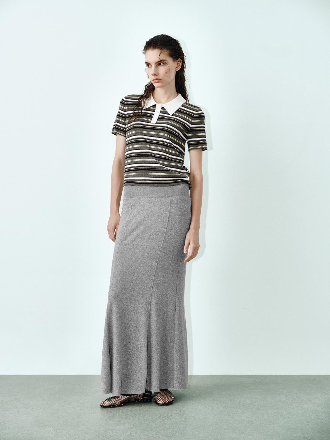 Knitted Striped T-Shirts