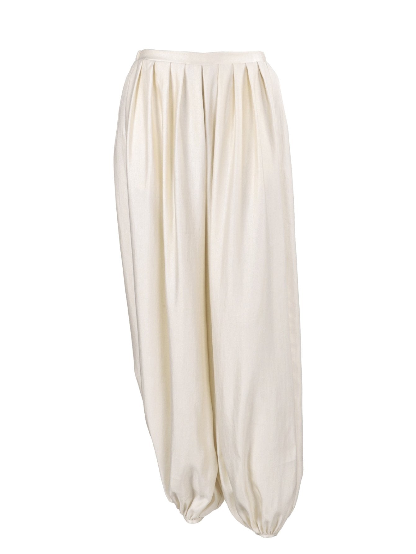 High Waisted Pleated Harem Pants
