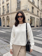 Oversized Crewneck Soft Knit Sweater