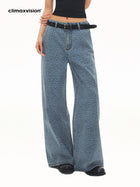 Leopard Print Wide Leg Jeans