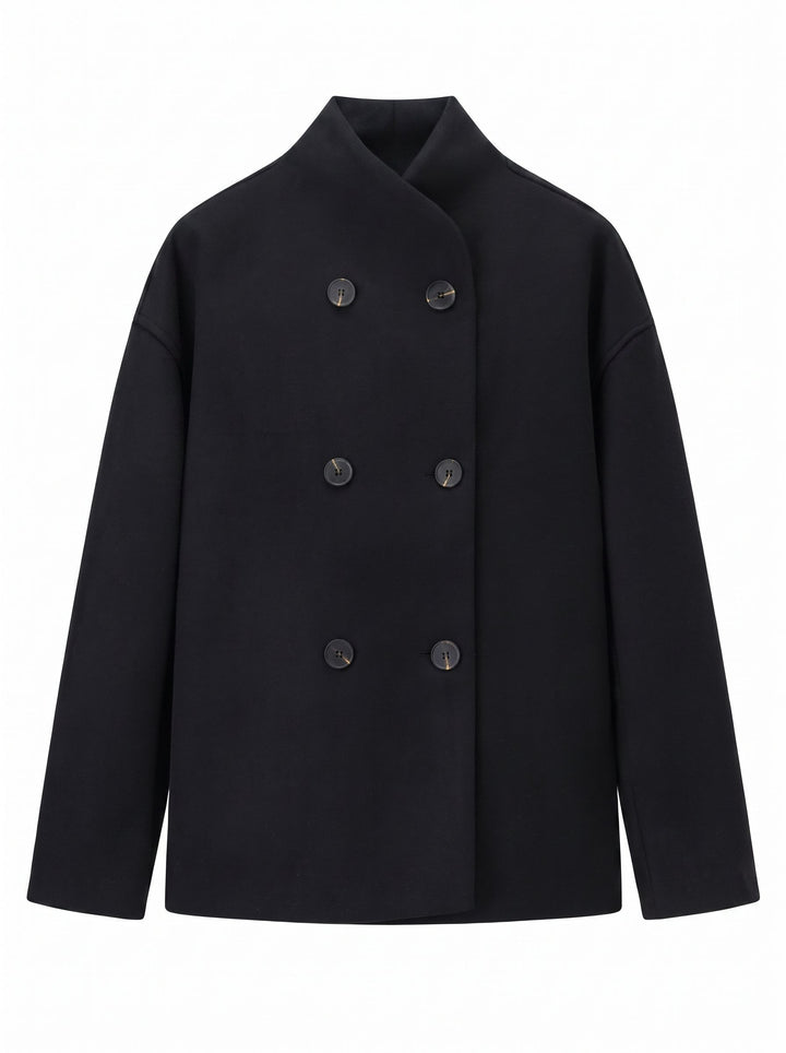 Cozy Double Breasted Wool Coat