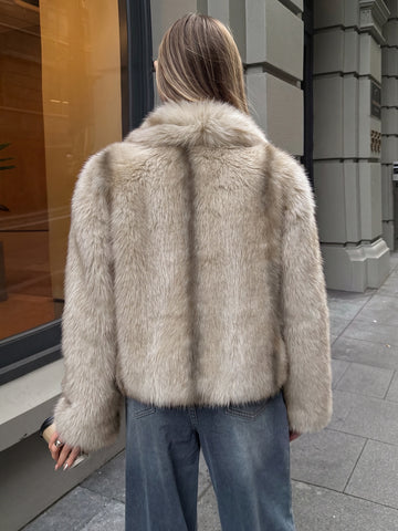Cozy Plush Faux Fur Jacket