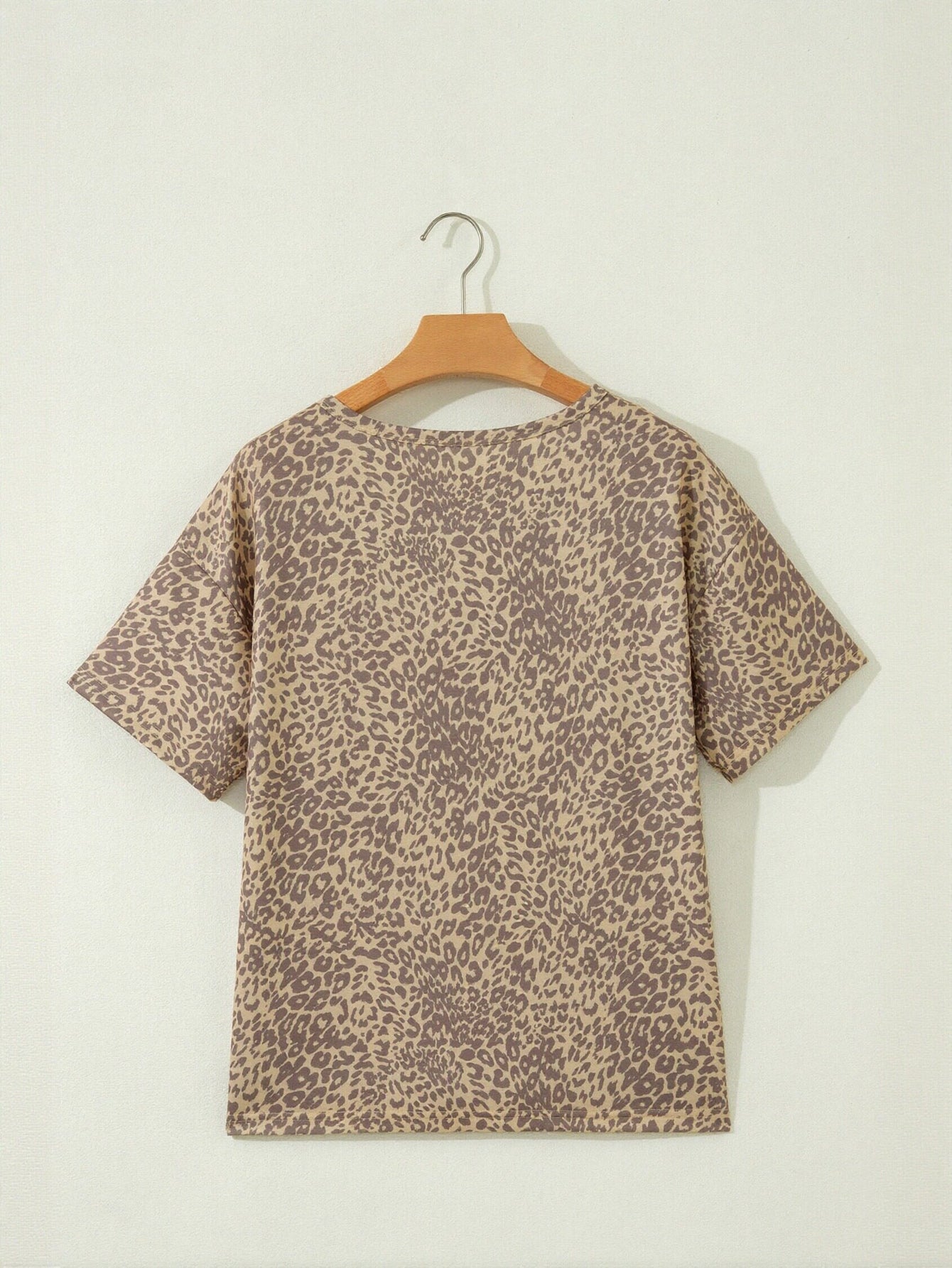 Leopard Star Studded Graphic T Shirt