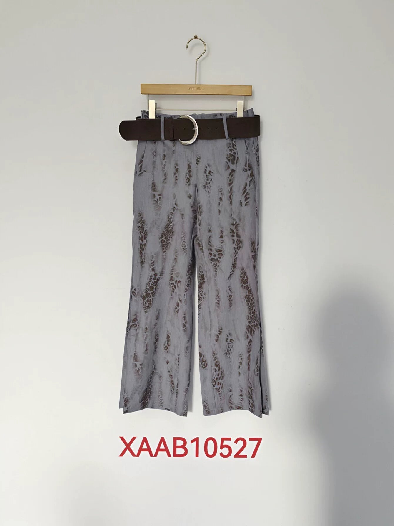 High Waisted Animal Print Trousers