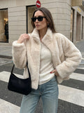 Cozy Cream Faux Fur Jacket