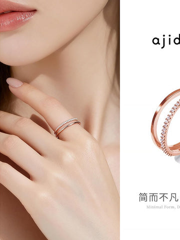 Minimalist Stackable Cubic Zirconia Ring