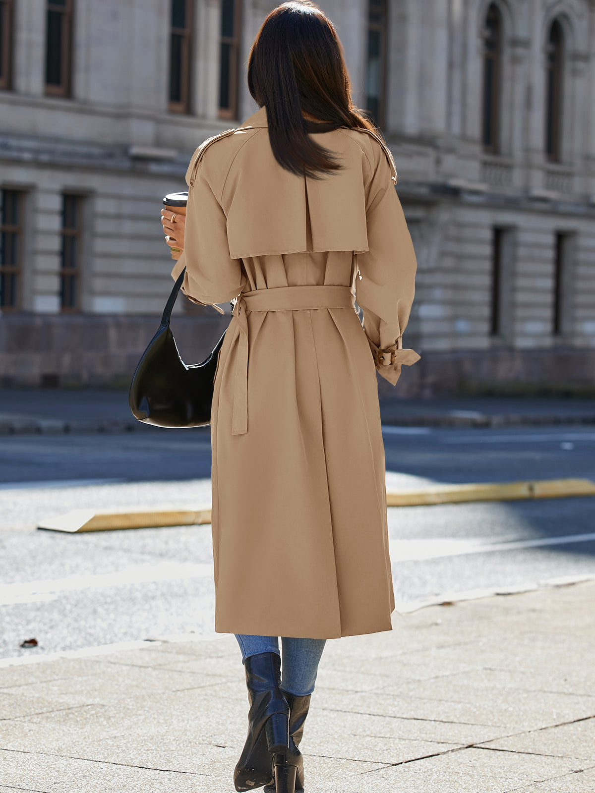 Classic Double Breasted Trench Coat