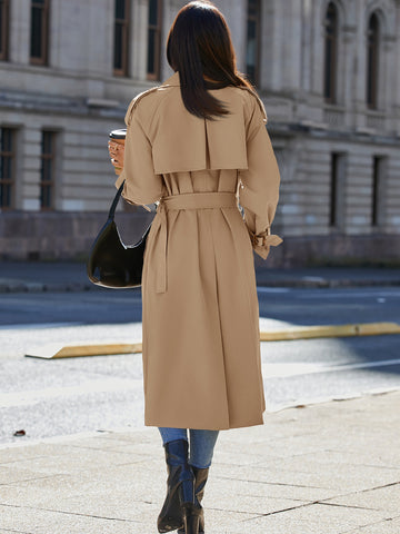 Classic Double Breasted Trench Coat