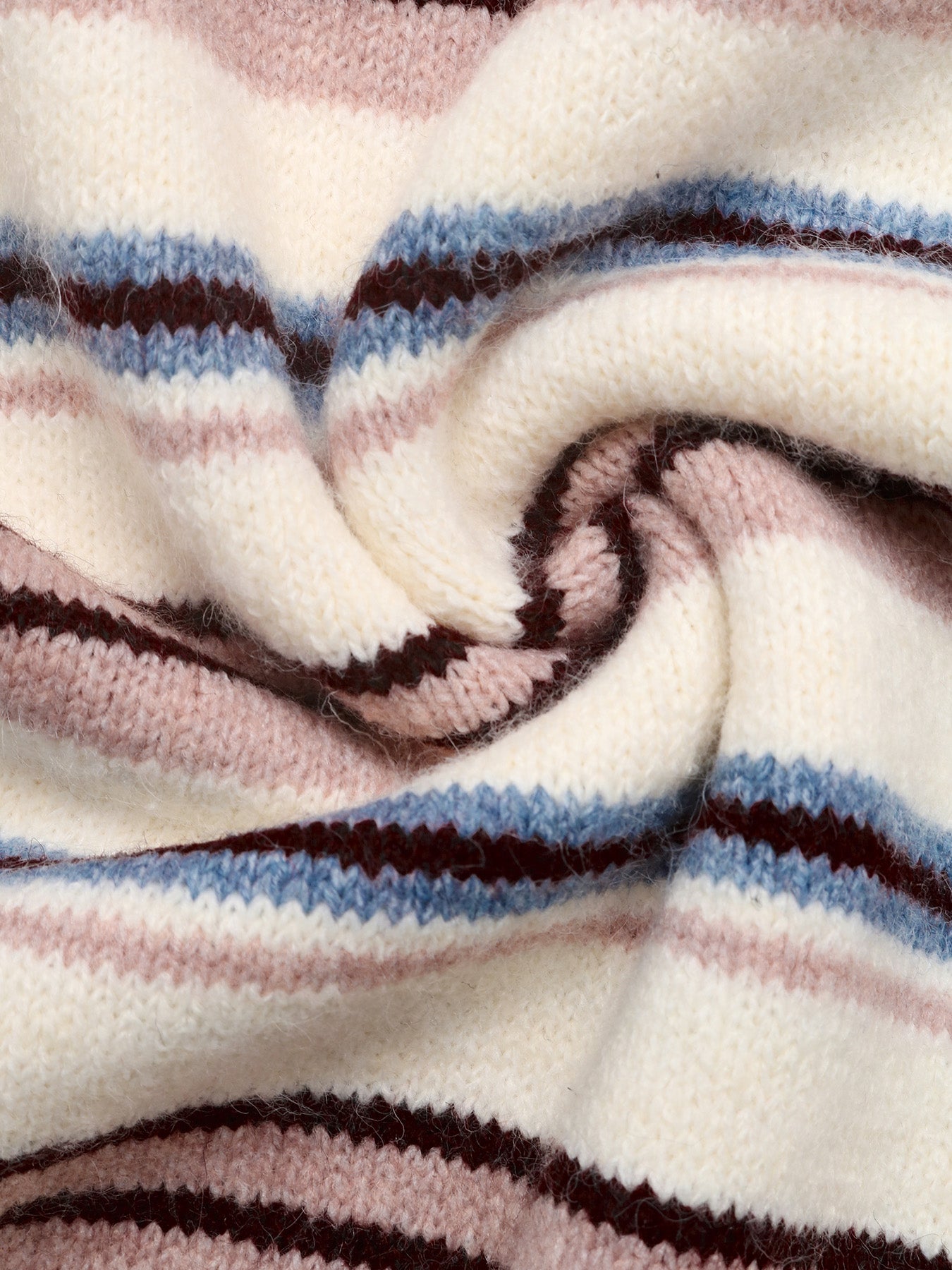Cozy Striped Collared Knit Sweater