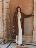 Cozy Ribbed Hooded Knit Cardigan