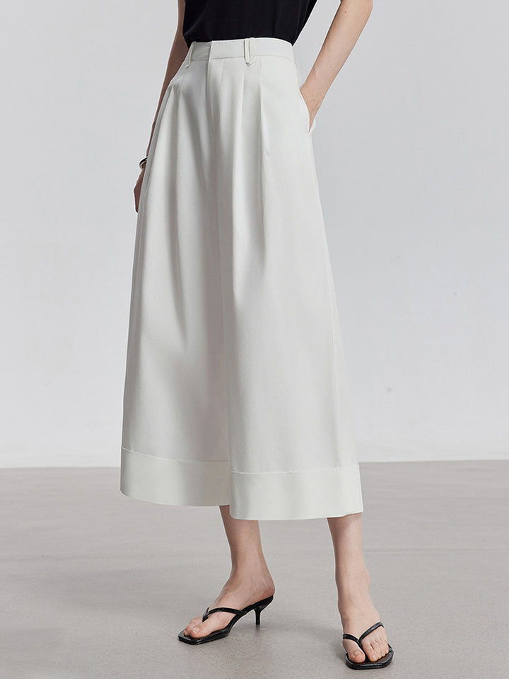 High Waisted Wide Leg Minimalist Pants