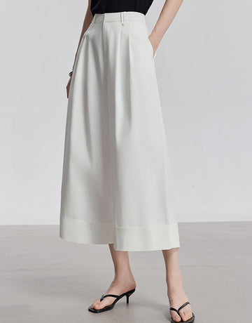 High Waisted Wide Leg Minimalist Pants