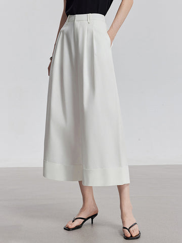 High Waisted Wide Leg Minimalist Pants