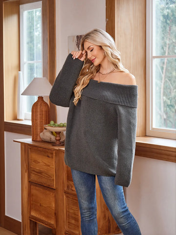 Cozy Off The Shoulder Sweater