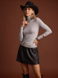 Slim Fit Mock Neck Tee