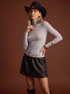 Slim Fit Mock Neck Tee