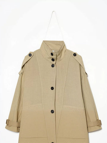 Utility Stand Collar Drawstring Jacket