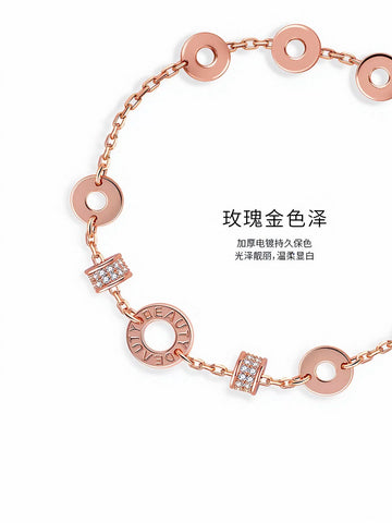 Dainty Crystal Rose Gold Bracelet