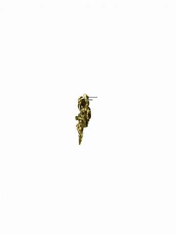 Abstract Sculptural Gold Statement Earrings