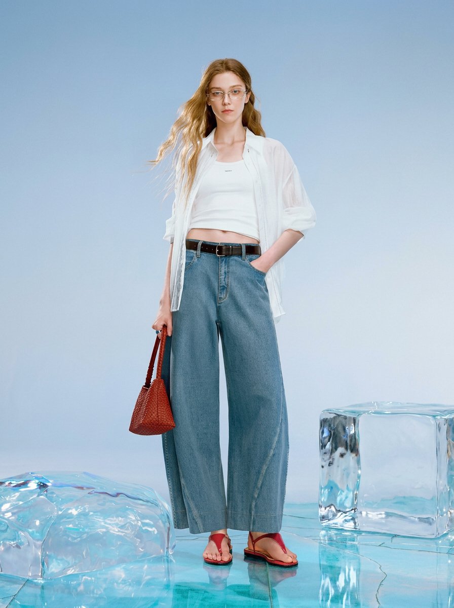 High Waisted Wide Leg Jeans