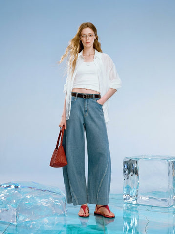 High Waisted Wide Leg Jeans