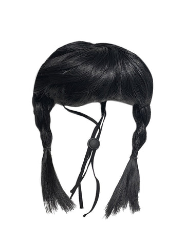 Adorable Realistic Braided Wig Pet Toy