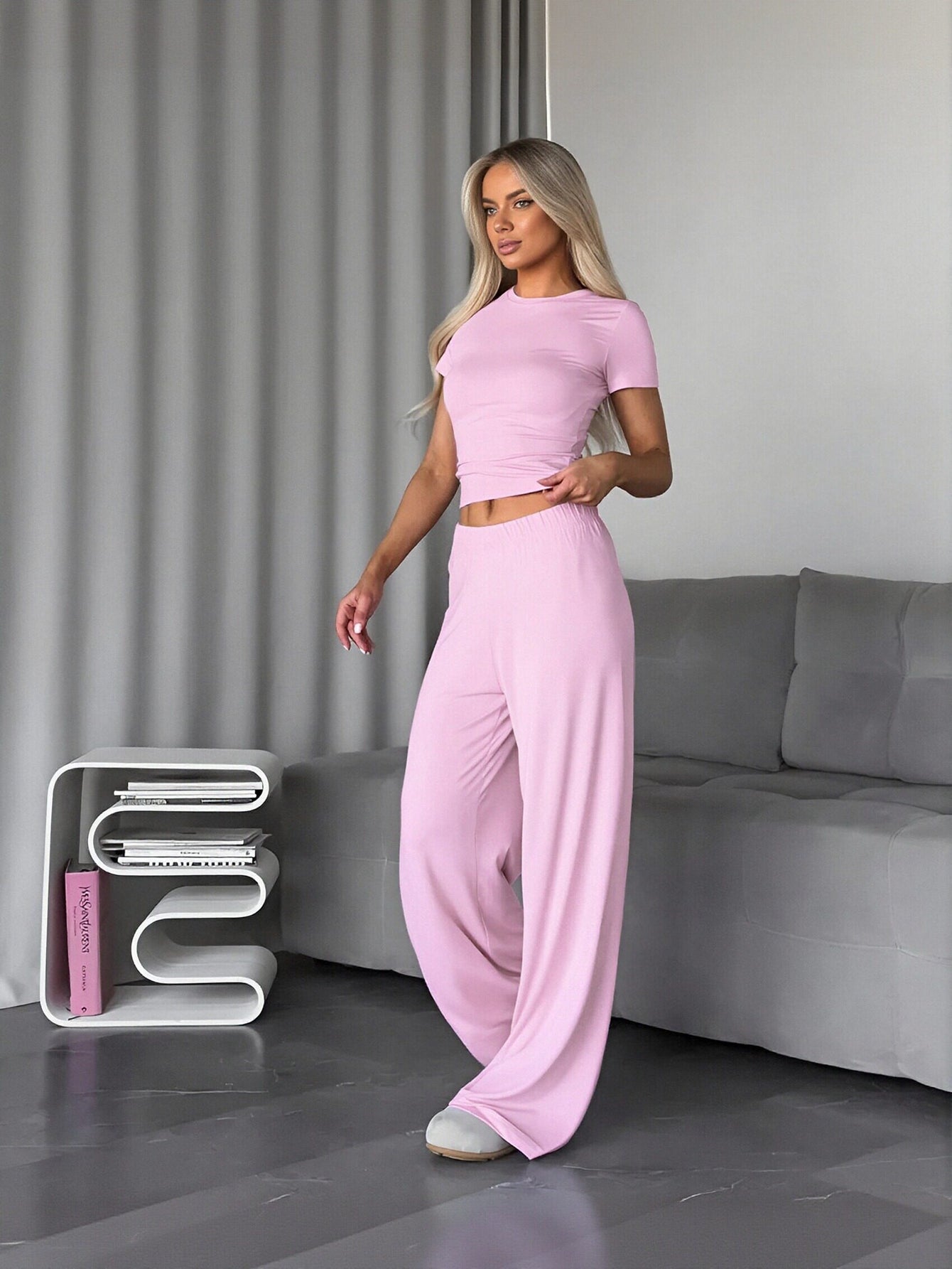 Soft Ribbed Comfy Pajama Set