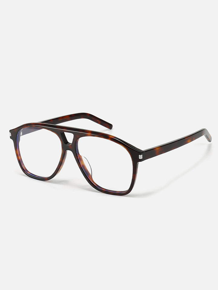 Handcrafted Oversized Black Blue Light Glasses